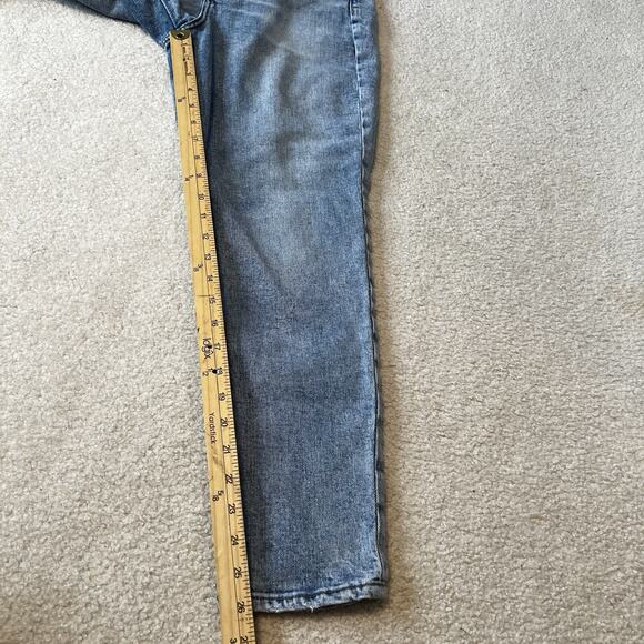 Old Navy Womens Jeans Size 4 High Rise O.G. Straight Blue Denim Light Wash 27x26 - Picture 9 of 11